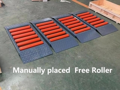 Manually placed free roller for 4WD light vehicles 