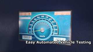 Cartesy LCD control instrument with touch screen operation, Economical model for single tester. 