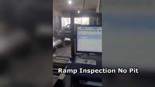 Congo client 4 in 1 vehicle inspection equipments on ramp no pit