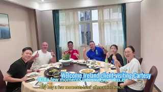 Cartesy welcome clients From Ireland visiting about Vehicle inspection equipments