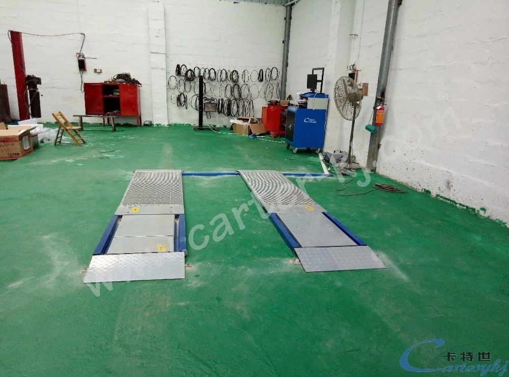 220V Voltage Ultra Flat Plate Test Line for Cars Brake Test Load Test Sideslip