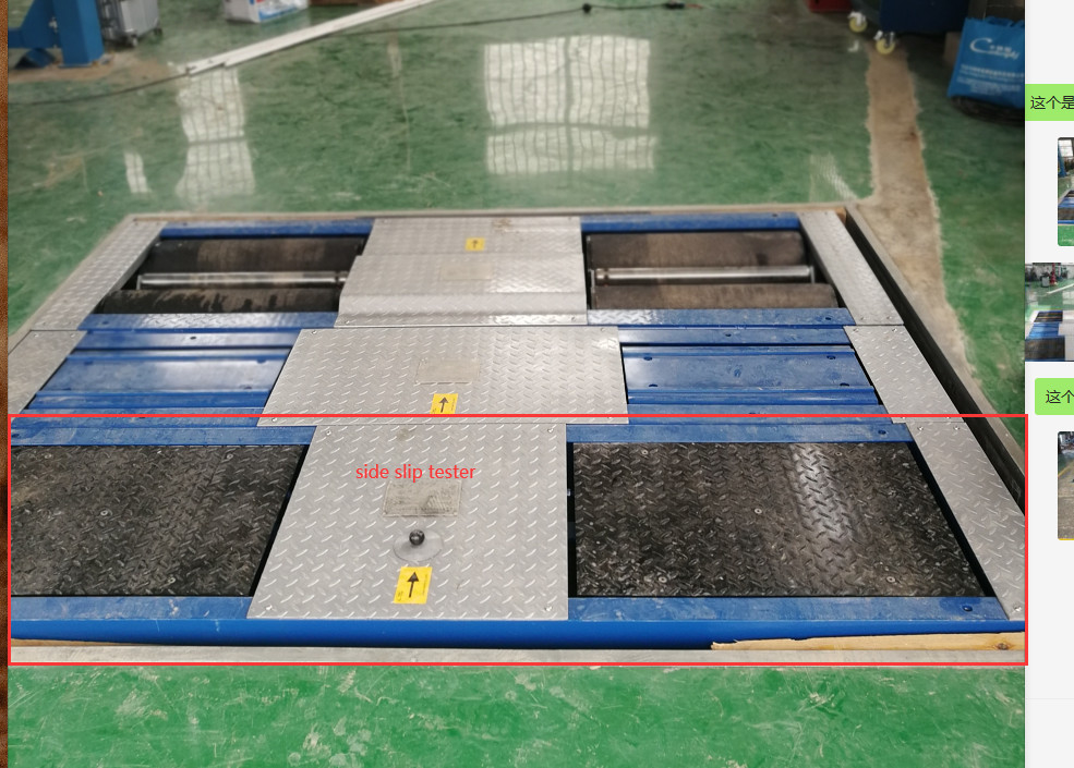 CTGT3-4C Roller 4-in-1 vehicle test line Roller brake tester with axle load double plate sideslip tester Suspension test