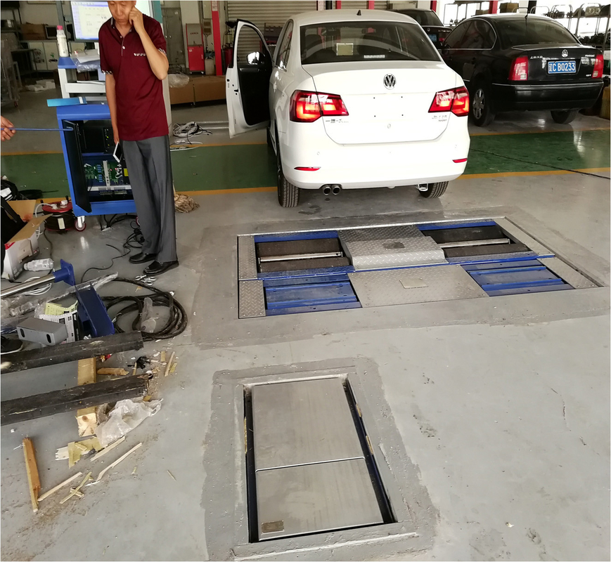 CTGT-3-4 Roller 4-in-1 vehicle test line Roller brake tester with axle load Single plate sideslip tester Suspension test