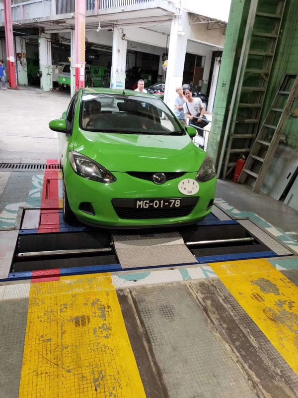 CTGT3-4C Roller 4-in-1 vehicle test line Roller brake tester with axle load double plate sideslip tester Suspension test