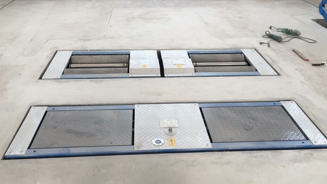 CTGT-3-3B  3 In 1Vehicle Test Line Double Plate Mobile Roller Brake Tester 3000kg Sideslip Tester