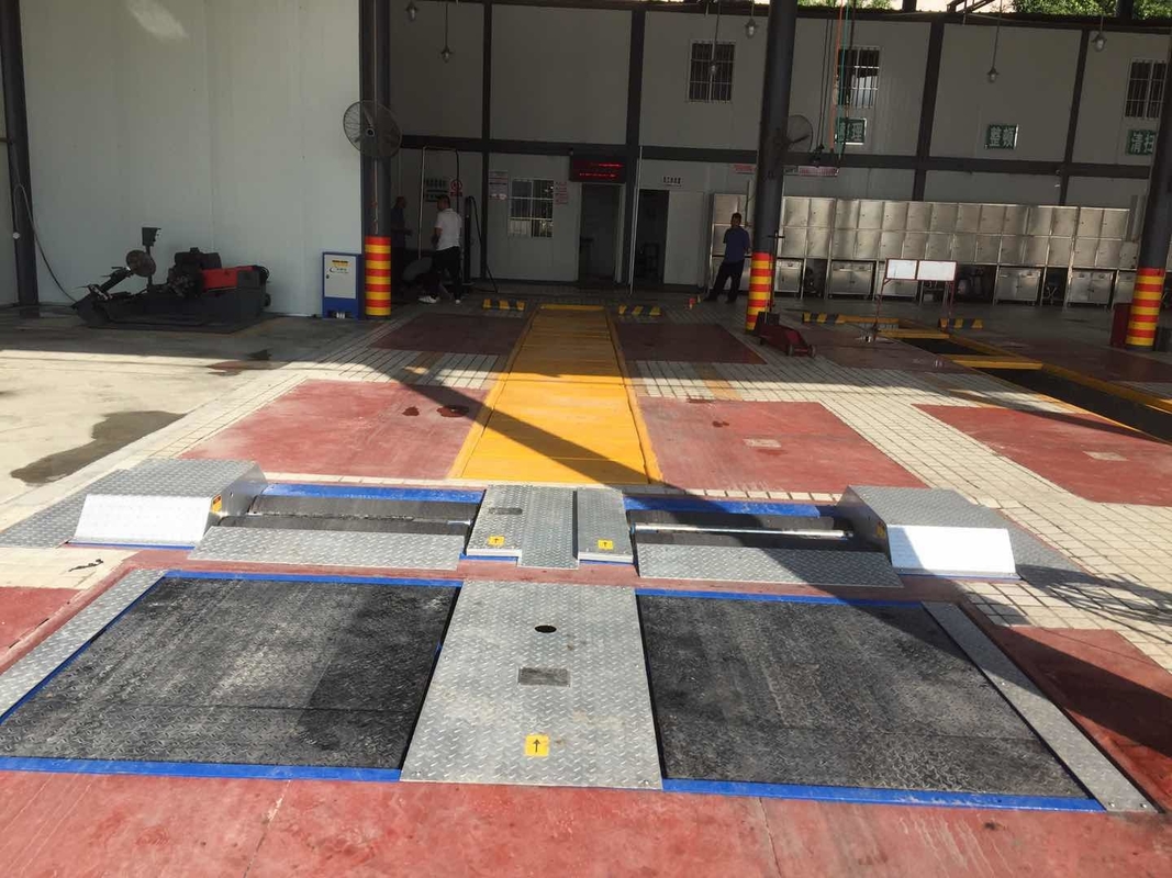 Two Testers CT-EWR Automobile Motor Vehicle Inspection Facility Level 2  Maintenance And Safety Test Line