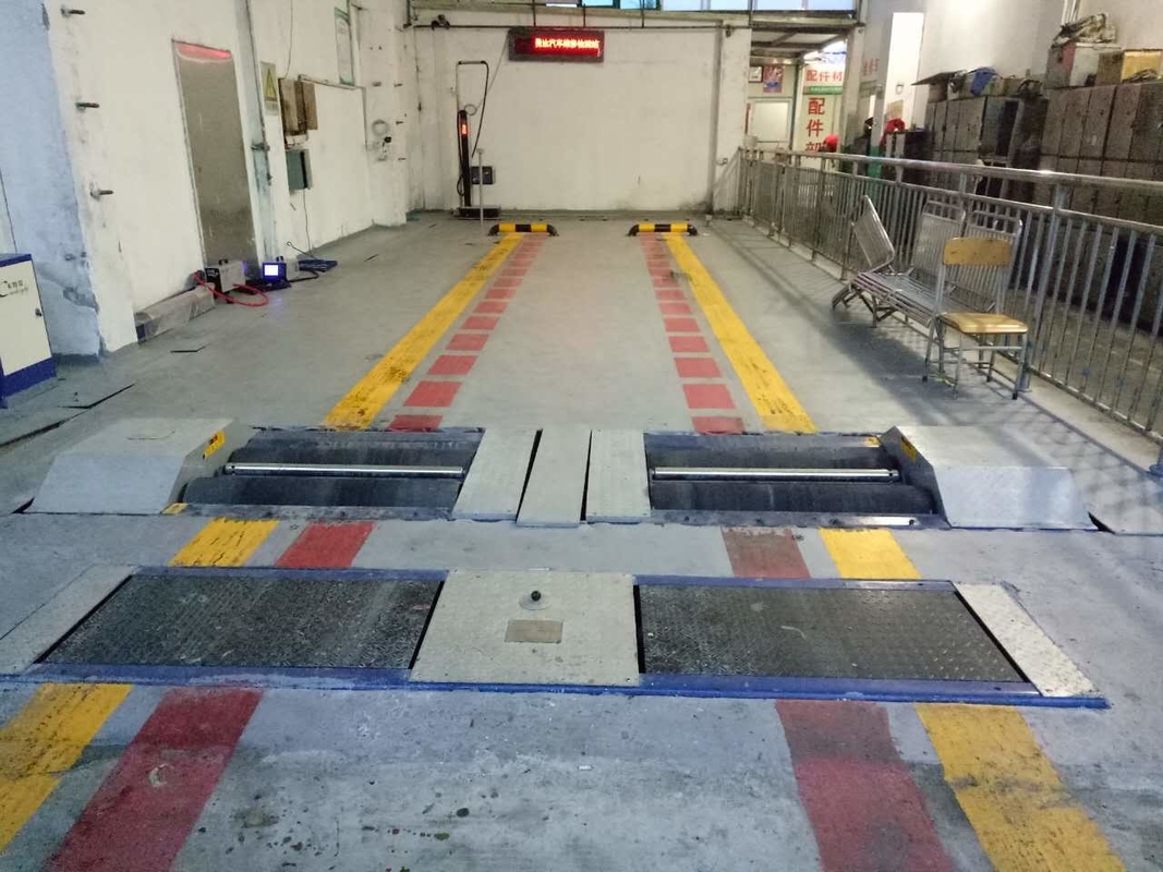 Two Testers CT-EWR Automobile Motor Vehicle Inspection Facility Level 2  Maintenance And Safety Test Line