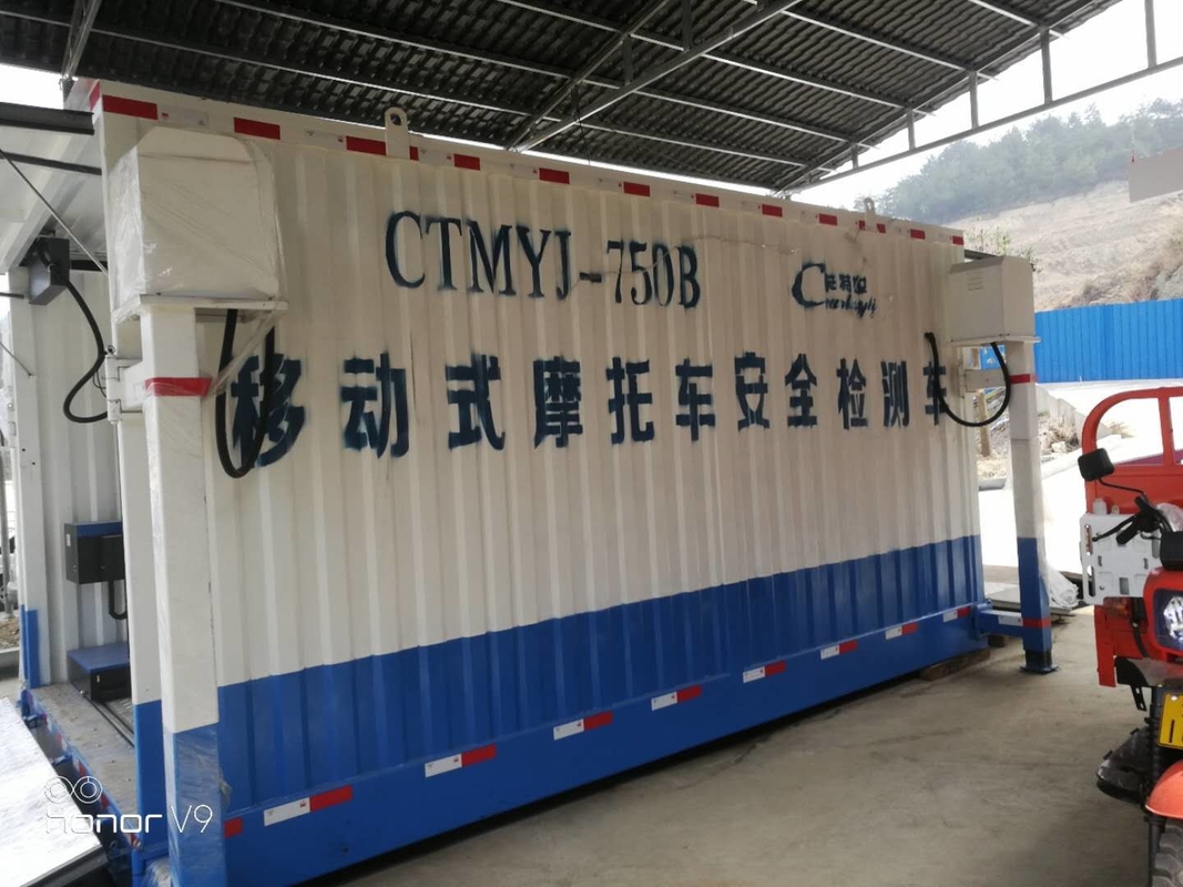 Working Position Mobile Vehicle Safety Test Line 700kg Load CTMYJ-750B Mobile Test Station For Motorcycle