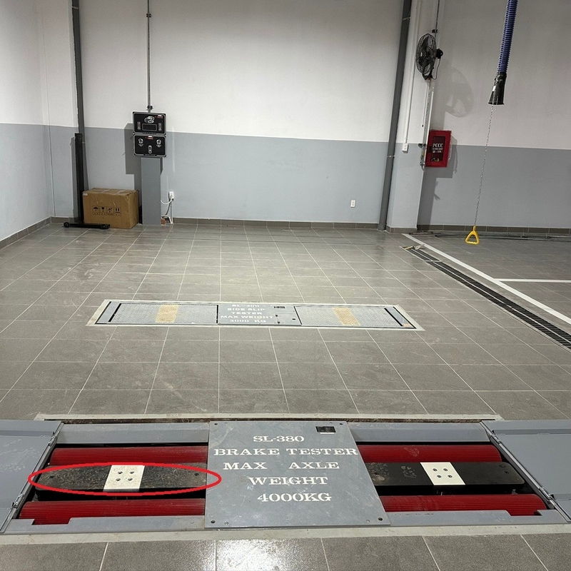Cartesykj Roller Brake Tester With Axle Load Air Bag Lift For Car 4000kg Vehicle Test Line Car Annual Inspection Equipme
