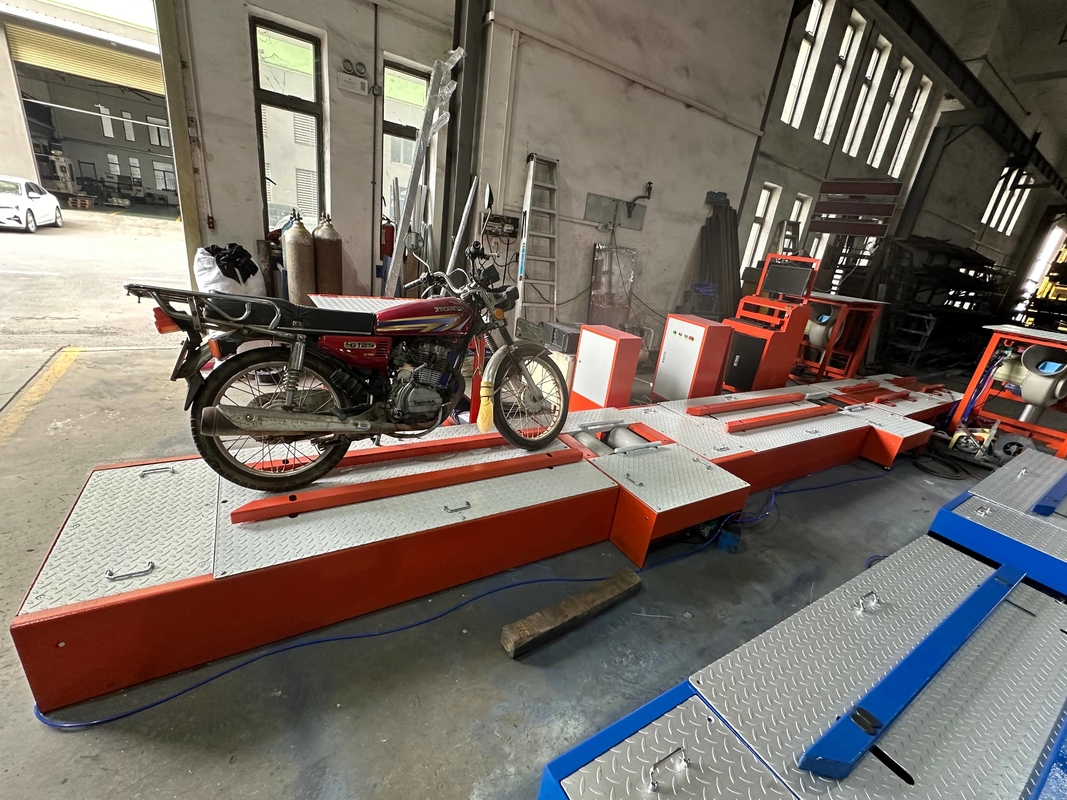 CTMT-300B  Customized Comprehensive Motorcycle Tester with three 3000-watt cooling fans specifically designed to operate underground