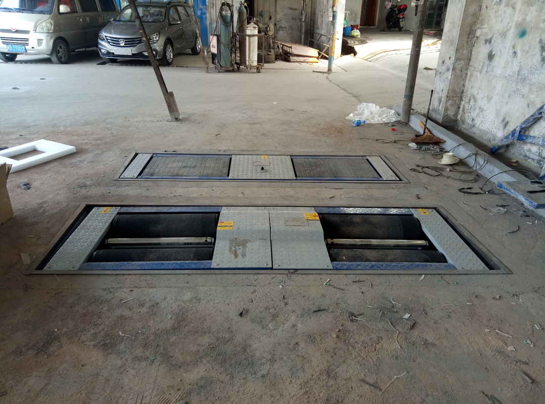 CTGT-3-3B  3 In 1Vehicle Test Line Double Plate Mobile Roller Brake Tester 3000kg Sideslip Tester