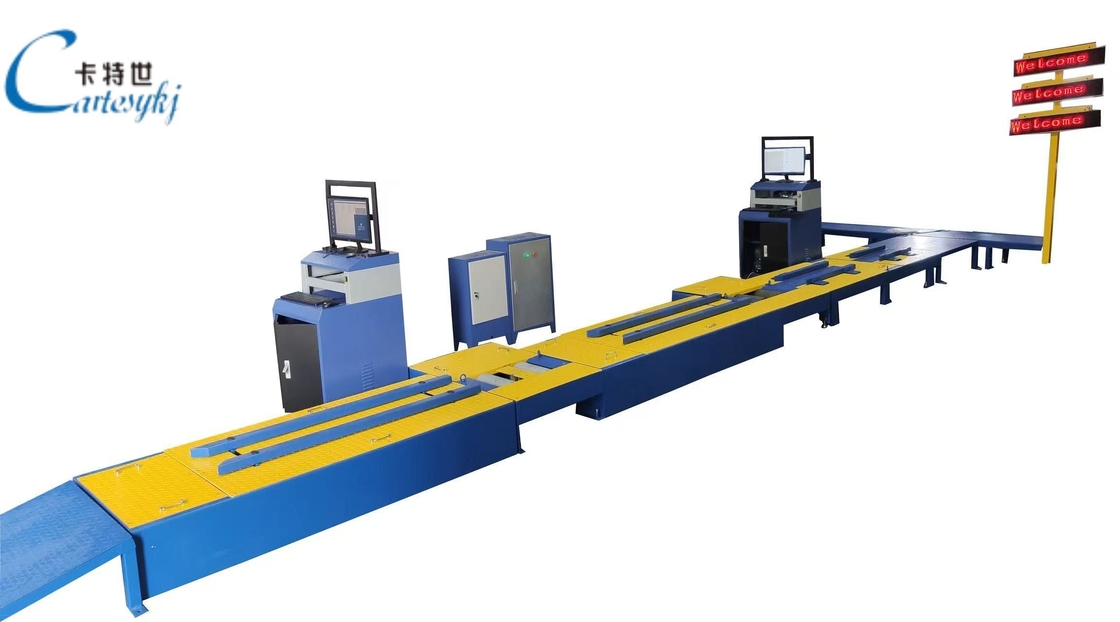 2-wheeled Motorcycles Centralized Testing Line Include Brake Force Axle Load Speedometer Clamping Wheel Alignment Headlight Tester Noise Meter