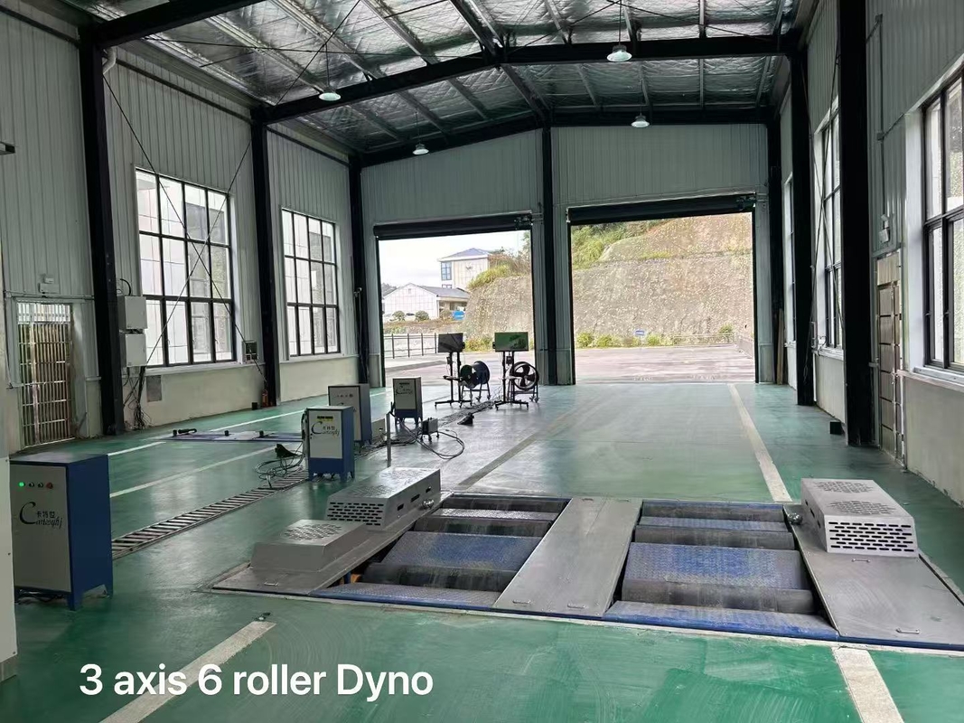 CTDCG-14 Three Axle Six Roller Vehicle Chassis Dynamometer Automotive Dyno Horse Power Machine