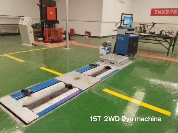 15t Load  Vehicle Chassis Dynamometer Car Dynamometer Vehicle Test Line For Emissions Fuel Consumption