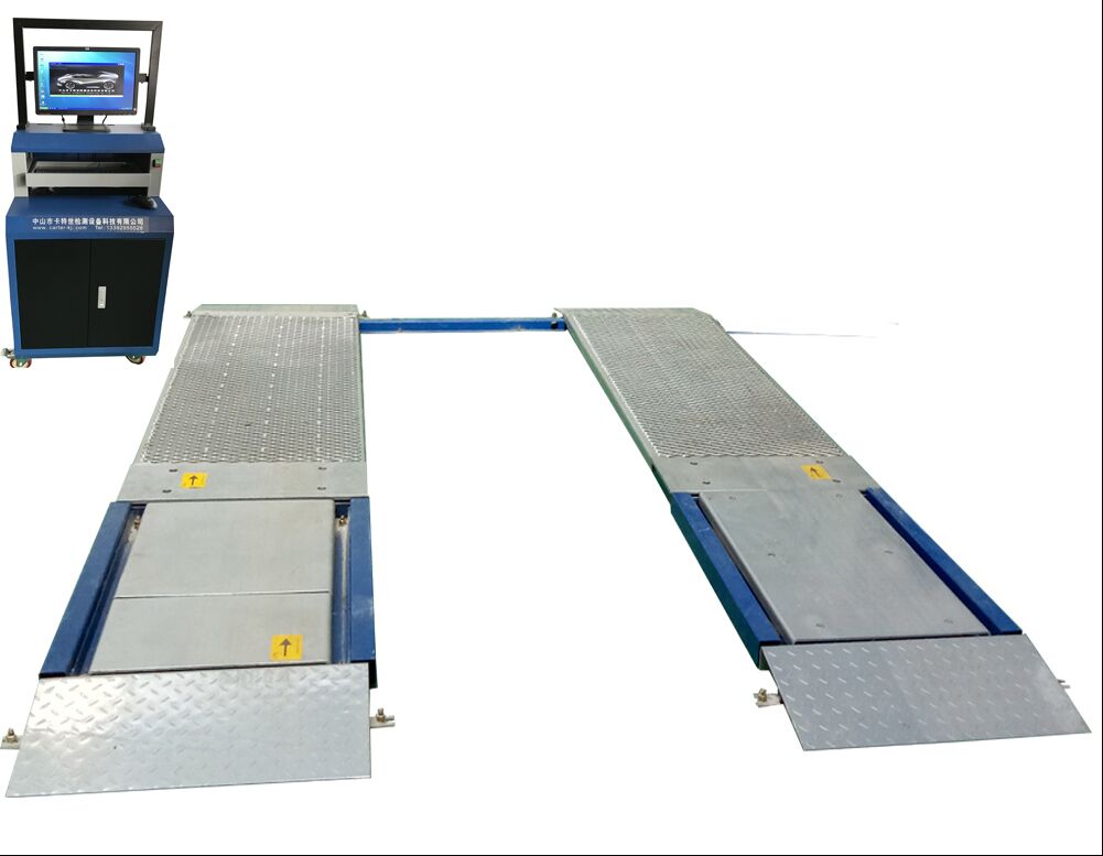 4T Capacity Ultra Flat Plate Brake Tester for Truck with 10000kg Max Axle Weight