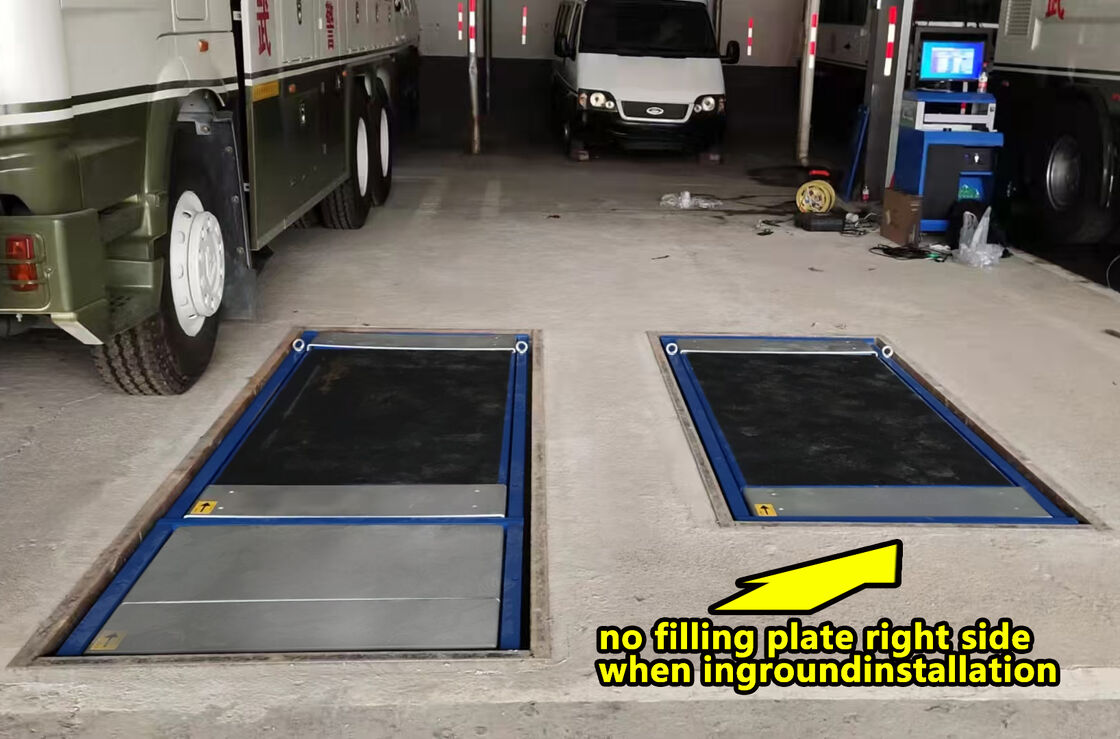 Cartesykj Luxury flat brake tester 3T 10T 15T  Vehicle inspection equipment vehicle test lane   2CTHPB-13 with side slip suspension  axle load brake tester 