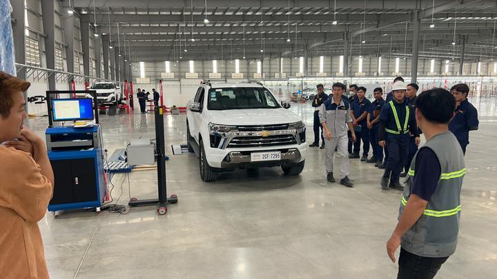 Cartesy brand CTGT-3-3C Roller Trinity Vehicle Test Line Roller  Brake Tester With Axle Load Single Plate side slip tester for light vehicles