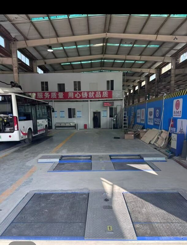 Cartesy truck test lane for repair shop Automobile Roller Brake Tester Forces With Axle Load dual plates side slip tester  10T capacity