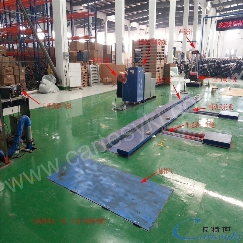 10kW Motor Power Motorcycle Tester Line for Accurate Testing of Brake Speed and Load